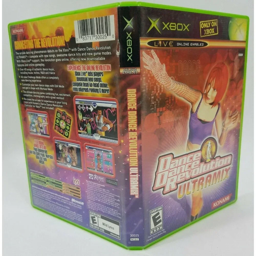 Dance Dance Revolution Ultramix (Microsoft Xbox, 2003) No Manual Tested